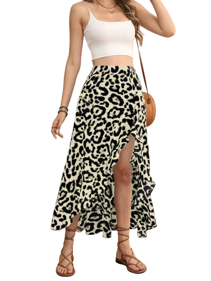 Jupe Asymétrique Taille Haute pour Femme