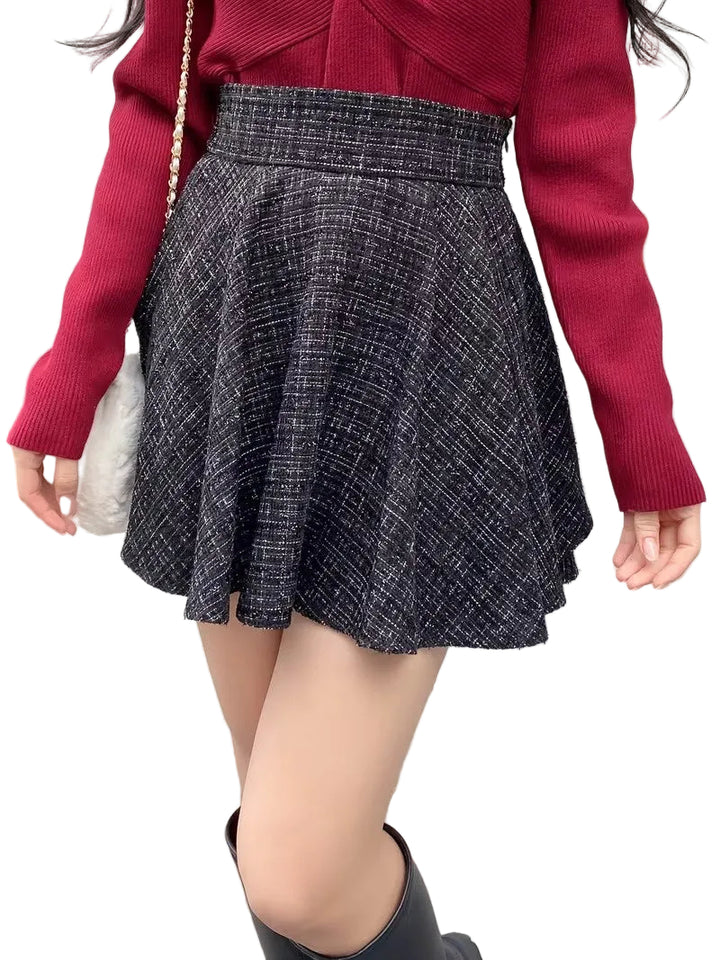 Jupe Mini Taille Haute pour Femme avec Nœud