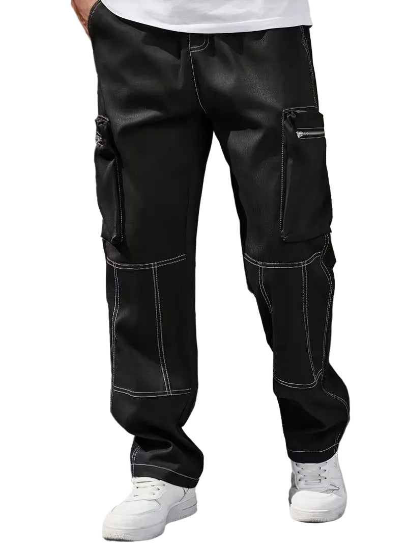 Pantalon Cargo à Poches Zippées pour Homme