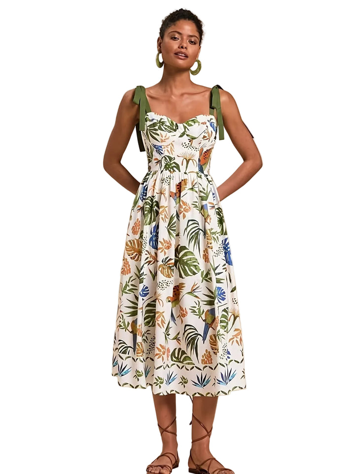 Robe Midi Imprimée pour Femme