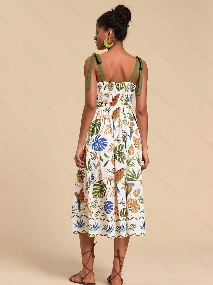 Robe Midi Imprimée pour Femme