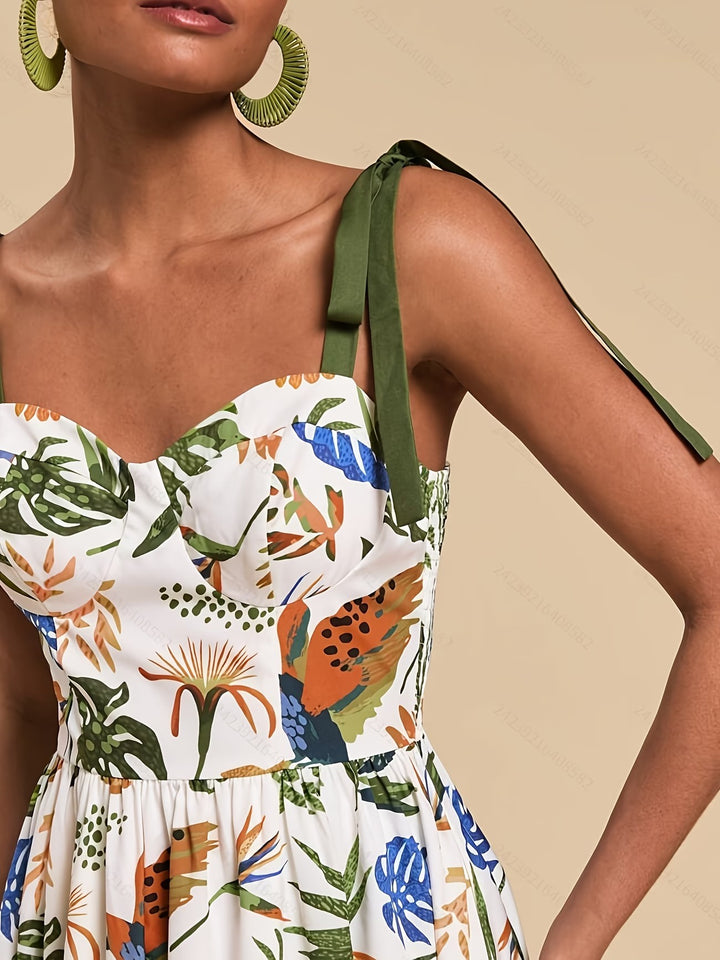 Robe Midi Imprimée pour Femme