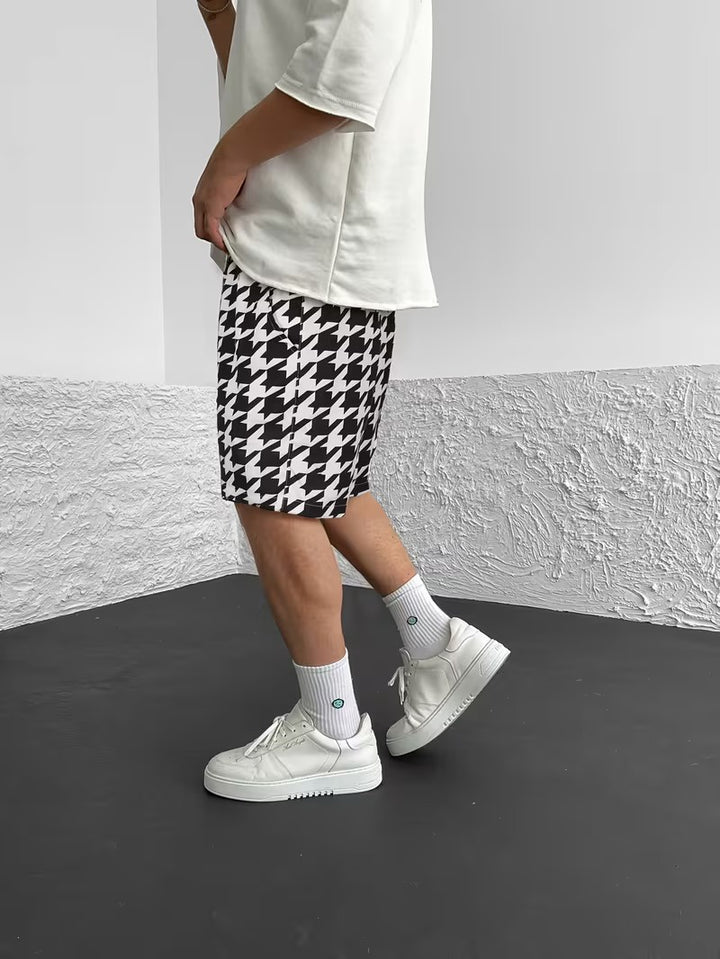 Short pour Homme à Motif Géométrique